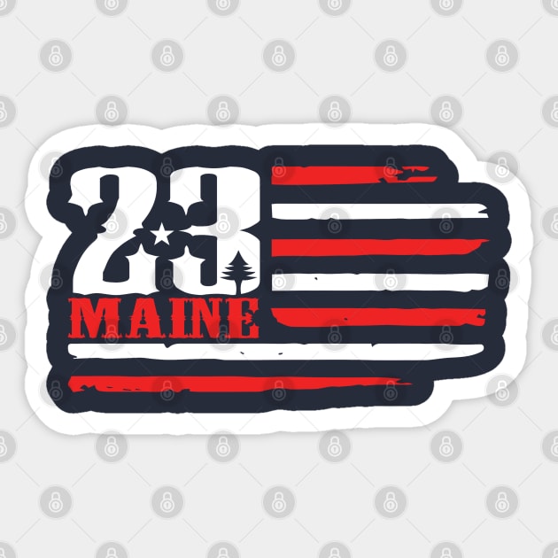 American Maine Sticker by wickeddecent